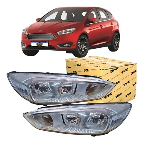 Par Farol Focus 2016 2017 2018 2019 Cromado Eletrico Tyc Ambos Lados