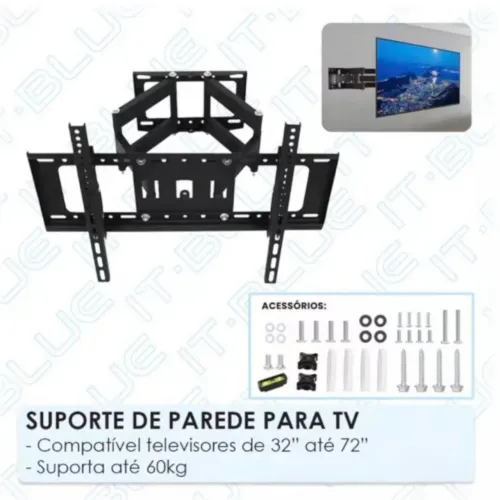 SUPORTE DE PAREDE PARA TV - Compatível televisores de 32" até 72"