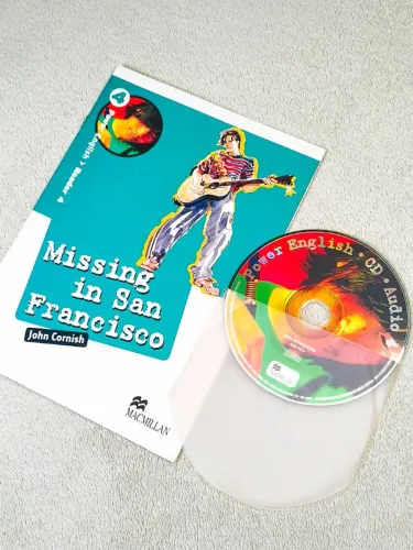 Livro Inglês MacMillan Power English Reader 4 - Missing in San Francisco - CD de áudio