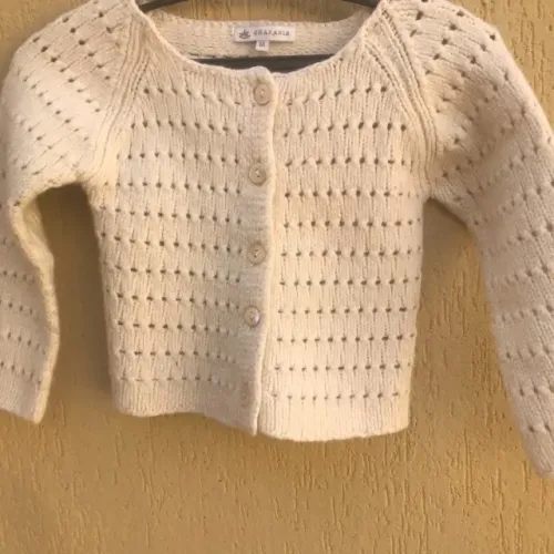 Casaquinho Off White Da Marca Francesa Charabia (Usado)