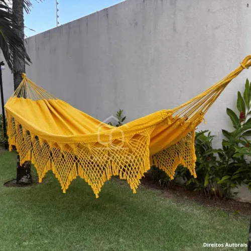 Rede de Descanso Amarelo Lisa
