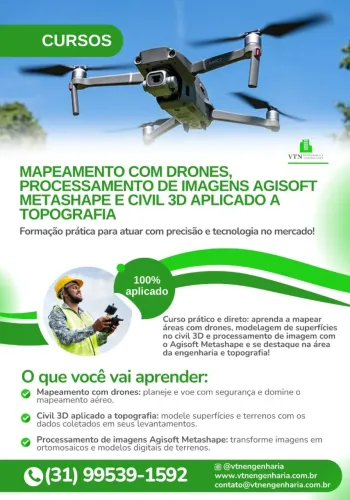 LEVANTAMENTO TOPOGRÁFICO COM DRONES - TREINAMENTO COMPLETO