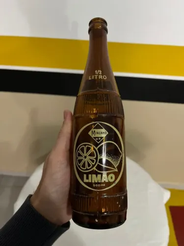 Garrafa antiga Minuano 500ml âmbar