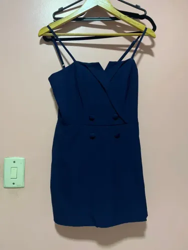 Vestido curto Azul Marinho