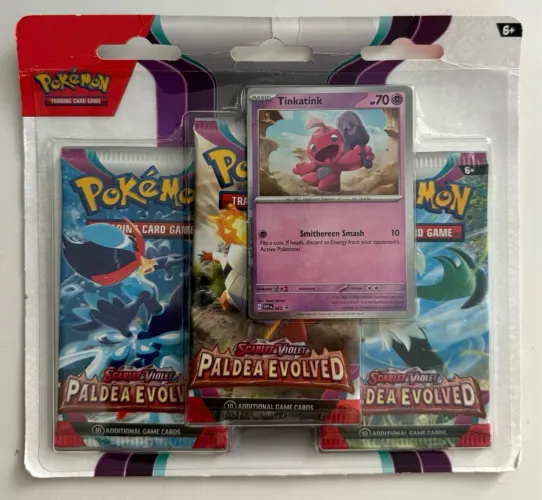 Blister Pokemon Tcg Scarlet Violet Paldea Evolved 3 Pack Importado ingles