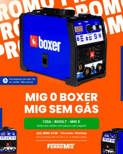 Máquina de Solda Inversora Multiprocesso MIG 0 Sem Gás 120A Bivolt - Parcelamos em até 10