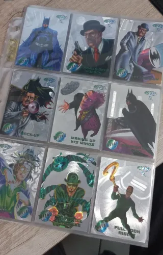  LOTE CARDS BATMAN FOREVER METAL - VERSÃO SILVER!