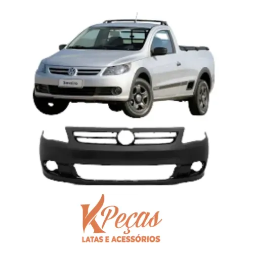 Parachoque Dianteiro GOL VOYAGE SAVEIRO G5 Preto LISO