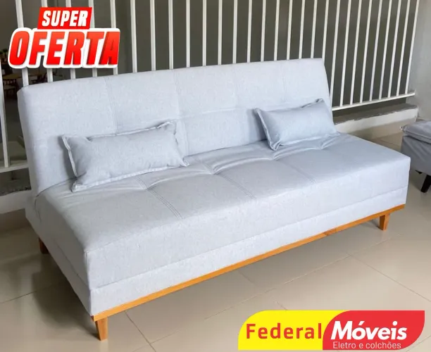 Sofá Cama em Linho 1,82m - Super Oferta!