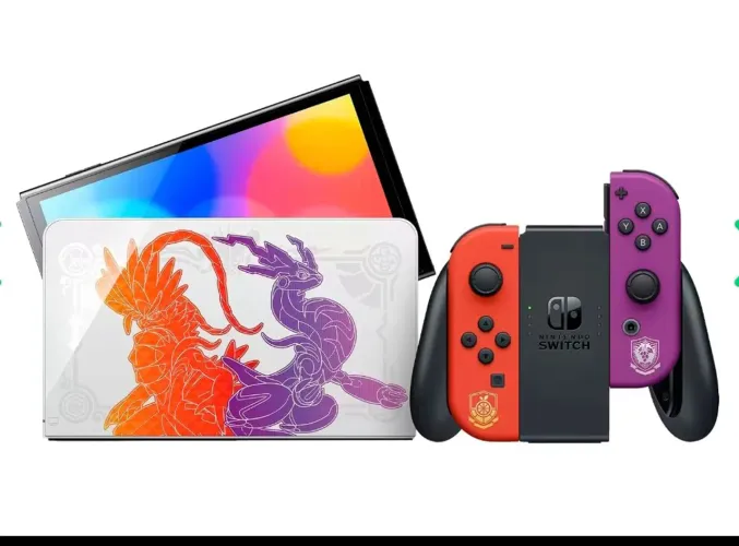 Nintendo seitch OLED pokémon Scarlet novo lacrado