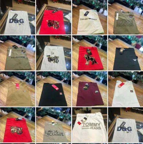 Camisas Multimarcas 100% Algodão Fio 30.1 na quantidade 