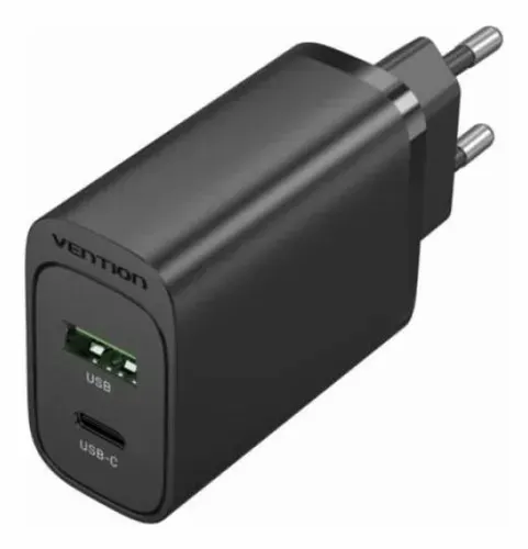Carregador Original Vention - Com  2 Portas USB-C 20W + USB 18W   R$: 60,00  Cada