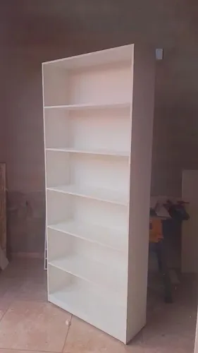 Prateleira de MDF branca 90x230x30cm
