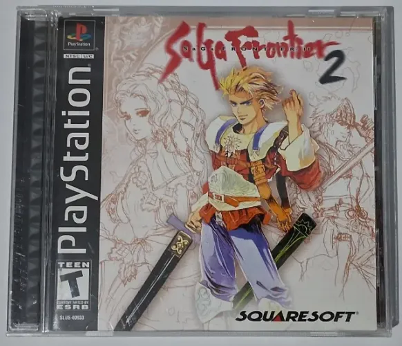 Jogo Saga Frontier 2 Black Label Americano Original PS1 Playstation 1