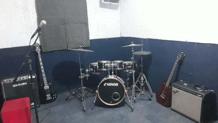 Studio de ensaio e gravação música