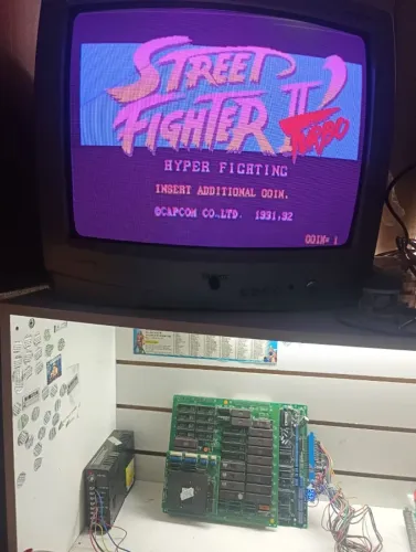 Placa Jamma fliperama Street Fighter 2 Hyper Turbo Cps1 Original