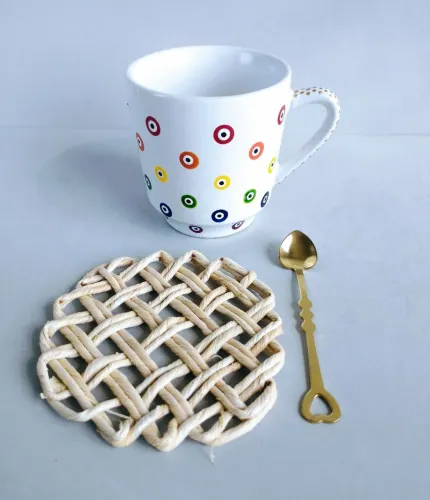 Kit caneca olho grego e acessórios