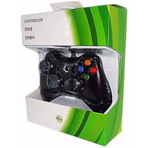 Controle Xbox 360 com Fio - Novo.