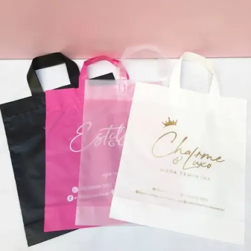Sacolas alça fita personalizadas