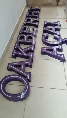 Letreiro Personalizado para Comércio - Açaí e Bakery