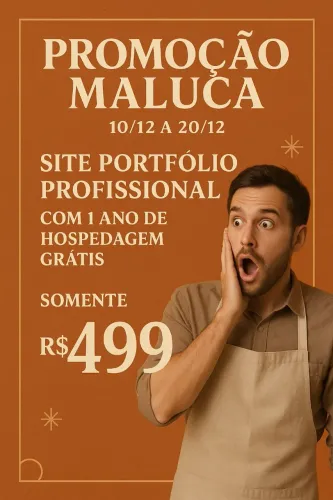 Sem site ainda? Chegou sua vez!