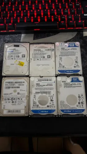 6 HDs SATA 2.5? - Western Digital, Toshiba e Samsung | 500GB e 750GB