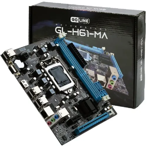 Placa Mãe GoLine H61 - NÃO DÁ VÍDEO (GL-H61-MA)