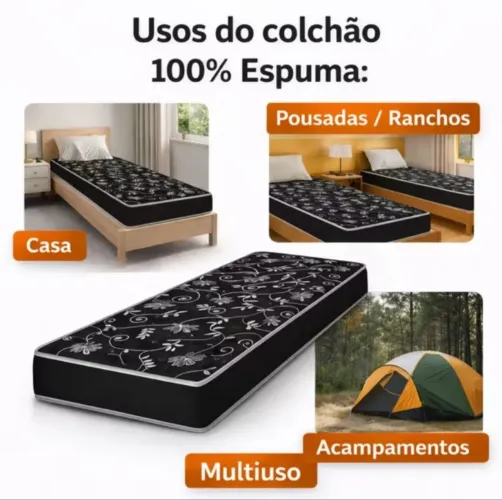 colchão confort Solteiro simples e multiuso 