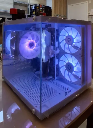 PC Computador CPU Gabinete Aquário Gamer Tudo Novo na Garantia Com NF