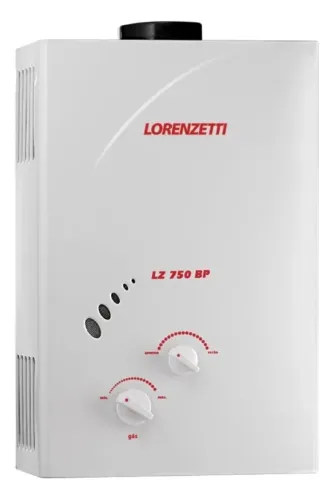 Aquecedor De Água A Gás Gn Lz 750bp 7,5 Litros Lorenzetti