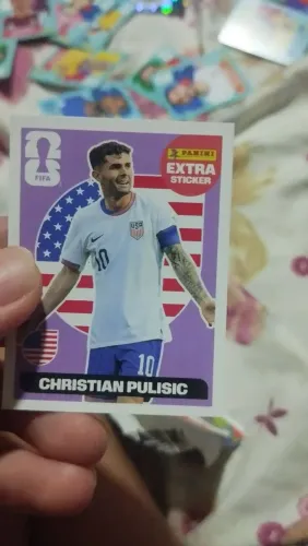 Figurinha da copa Christian Pulisic legend roxa