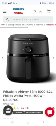 FRITADEIRA AIRFRYER NA CAIXA 