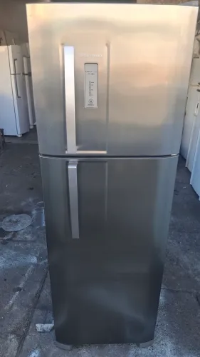 GELADEIRA ELECTROLUX DUPLEX FROST FREE INOX CONSERVADA