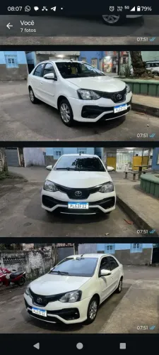 Toyota Etios X Plus Sedan 1.5 Flex 16V 4P Aut. 2019