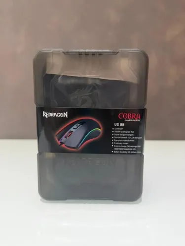 Mouse Gamer Redragon Cobra USB RGB 7 botões 1000DPI Preto