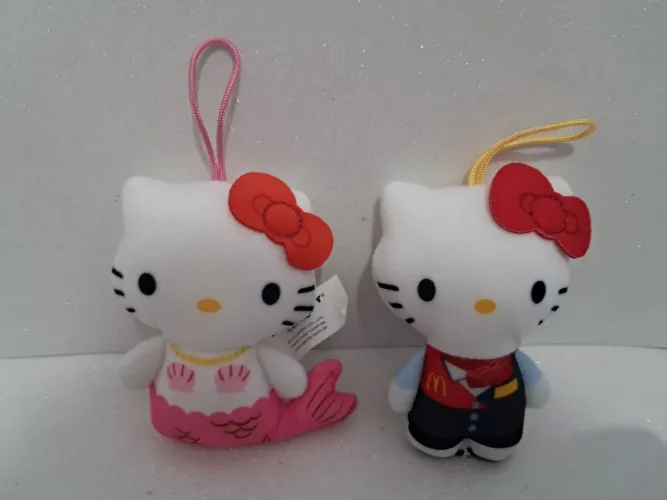 Lote Pelúcias Miniaturas Hello kitty colecionável 