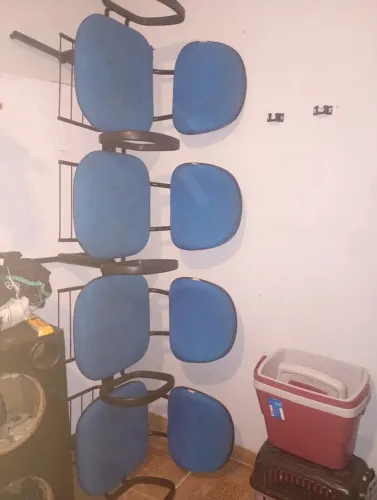 Cadeira com 4 assentos 6 unidades