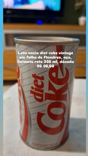 Lata aço coça cola antiga