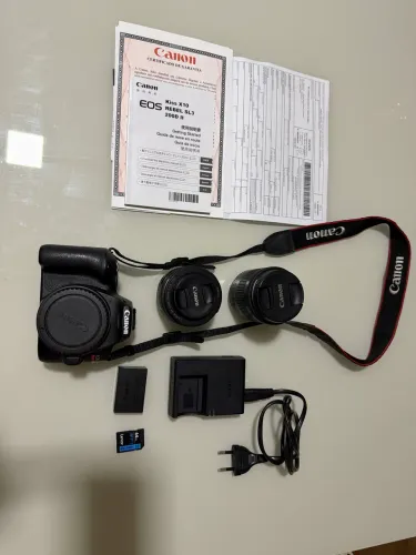 Canon EOS Rebel SL3 + Lente 18-55mm IS STM + Lente 50mm f/1.8 STM - Kit Completo