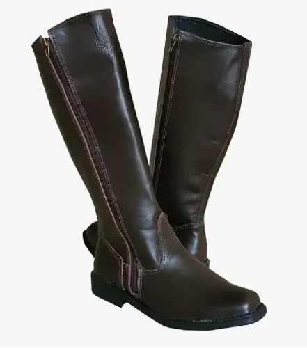 BOTA PEGADA CANO LONGO MARROM 
