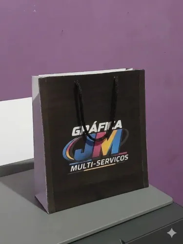 Sacola de Papel Personalizada com Alça de Cordão. Leia todo anuncio antes de comprar