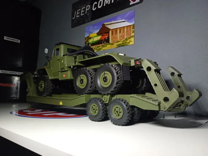Linda carreta militar controle remoto