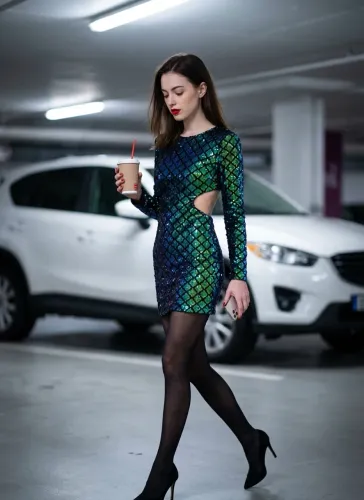 Vestido de paetê