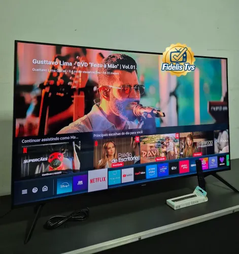 SMART TELEVISÃO 50 POLEGADAS SAMSUNG 4K TELA NO PLÁSTICO 