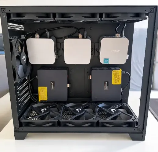 KIT Farm RMT com 5 Mini PCs ? Case personalizada