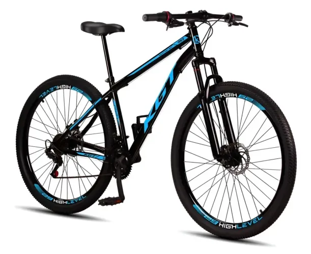 Bicicleta Aro 29 Aço Carbono Freios A Disco Suspensão 21 Vel