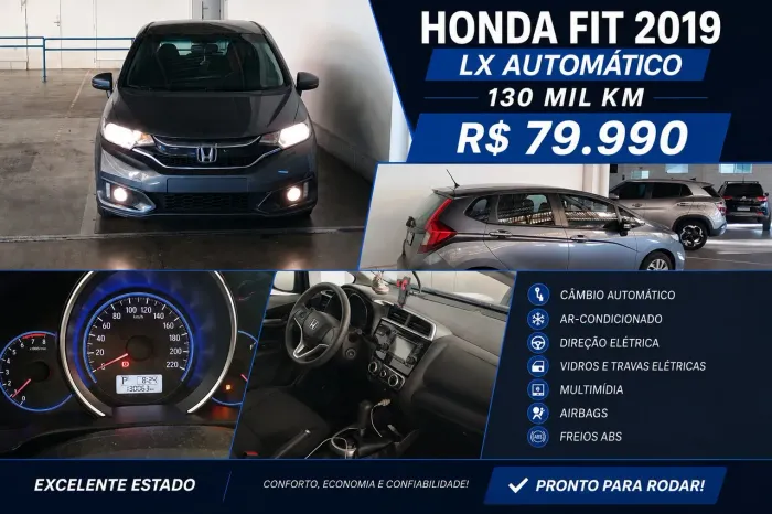 Honda Fit LX 1.5 Flexone 16V 5P Aut. 2019