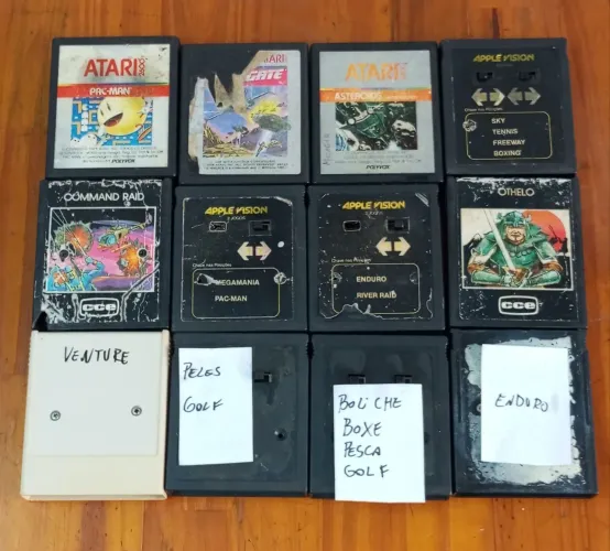 Jogos cartuchos ATARI DINAVISION 