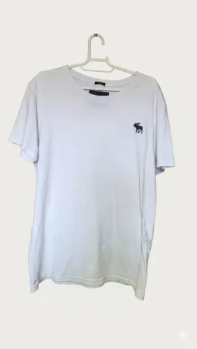 Camiseta Abercrombie & Fitch Branca - Original Muscle Fit - Tam M