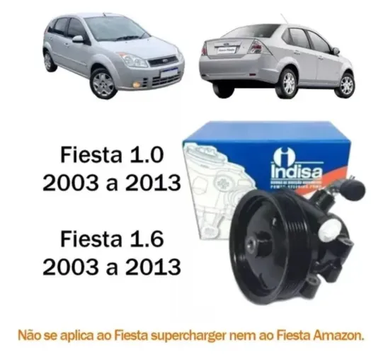 Bomba Direção Hidráulica Fiesta 1.0 1.6 Zetec 2003 A 2006